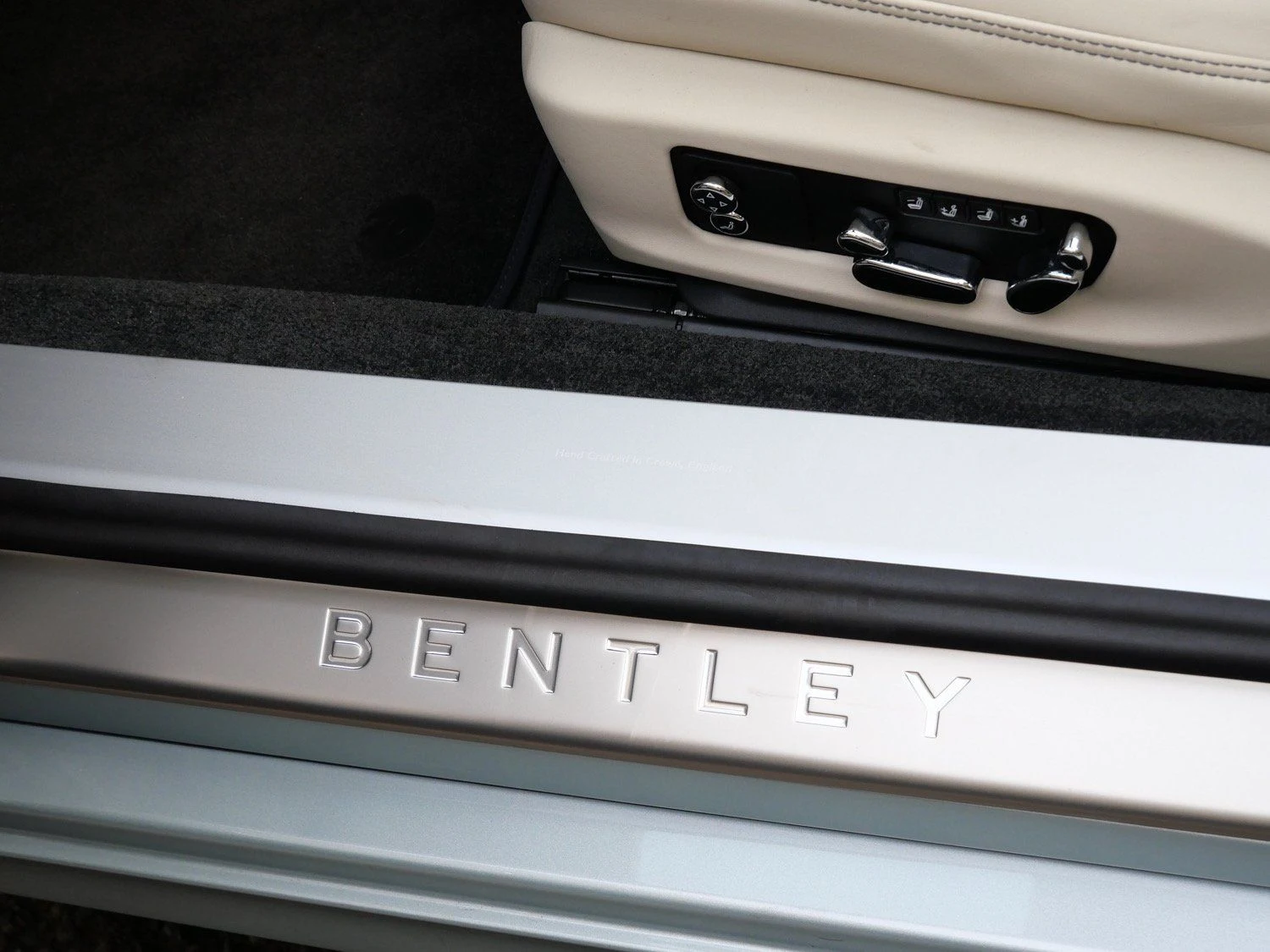 2026 Bentley Continental GTC interior, door sill, Linen