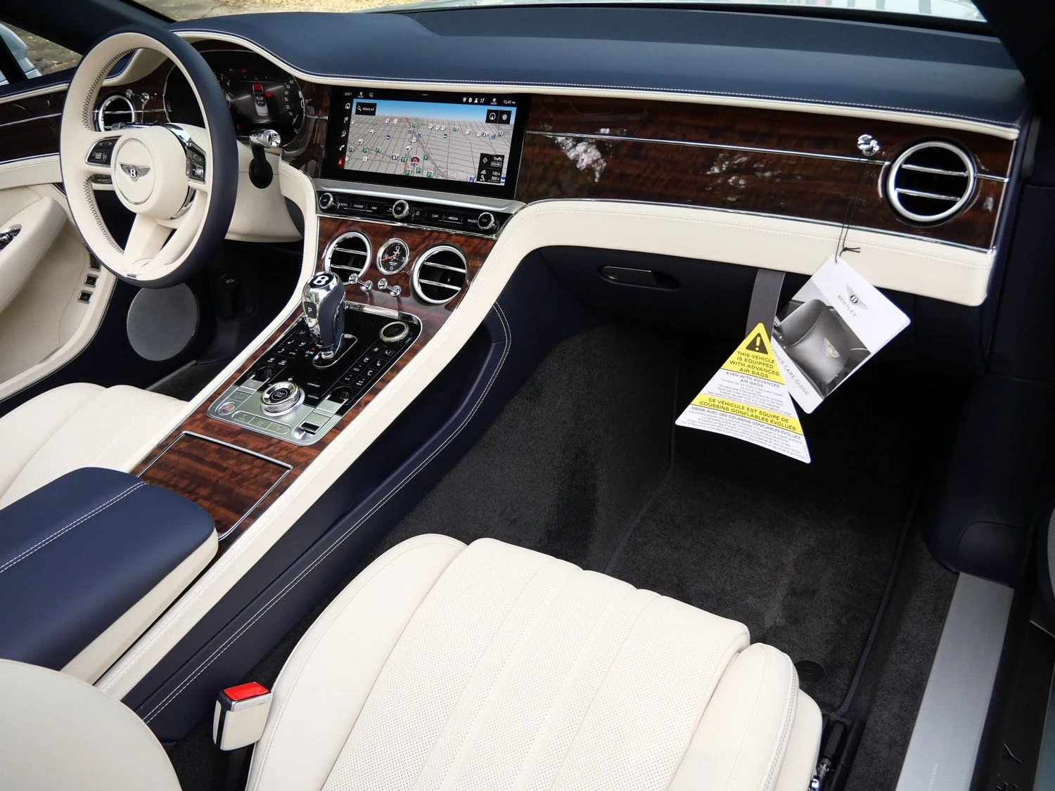 2026 Bentley Continental GTC interior, dashboard, Linen