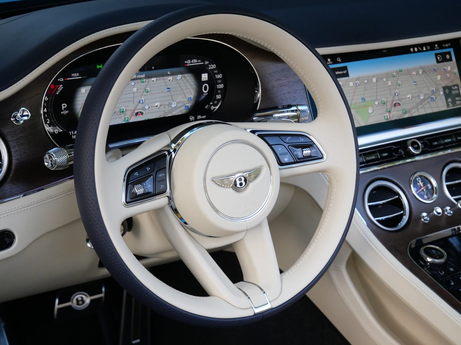 2026 Bentley Continental GTC Azure interior, Linen