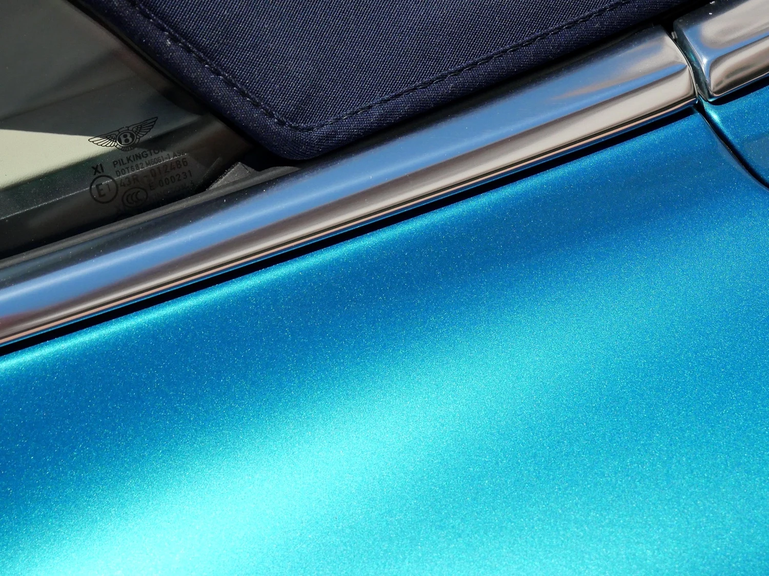 2026 Bentley Continental GTC Azure interior, door sill, Linen