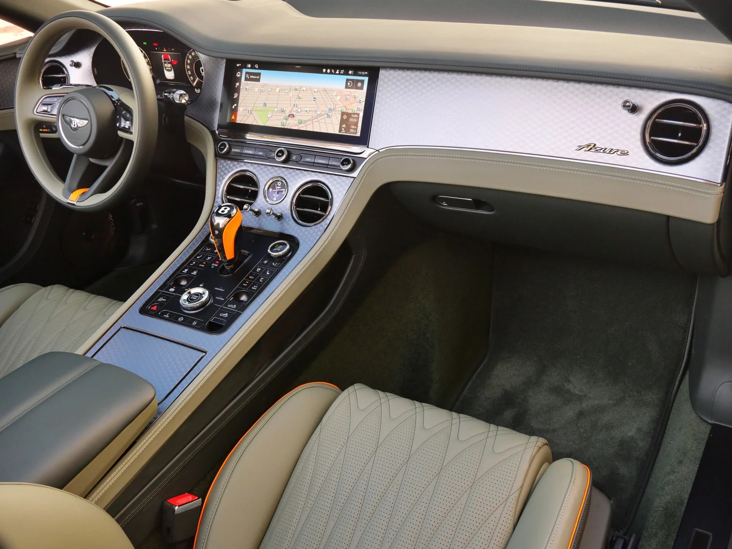 2026 Bentley Continental GTC Azure interior, Cumbrian Green