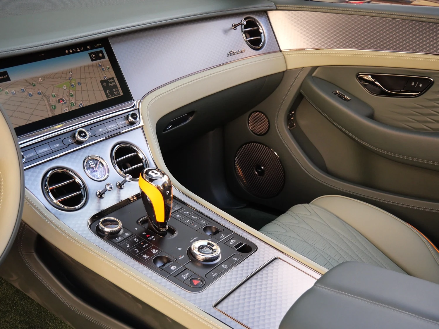 2026 Bentley Continental GTC Azure interior, Cumbrian Green