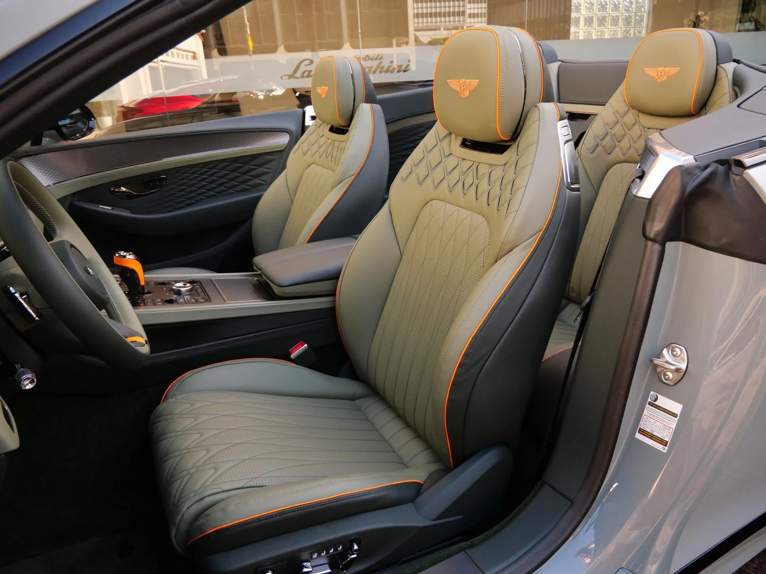 2026 Bentley Continental GTC Azure interior, seats, Cumbrian Green