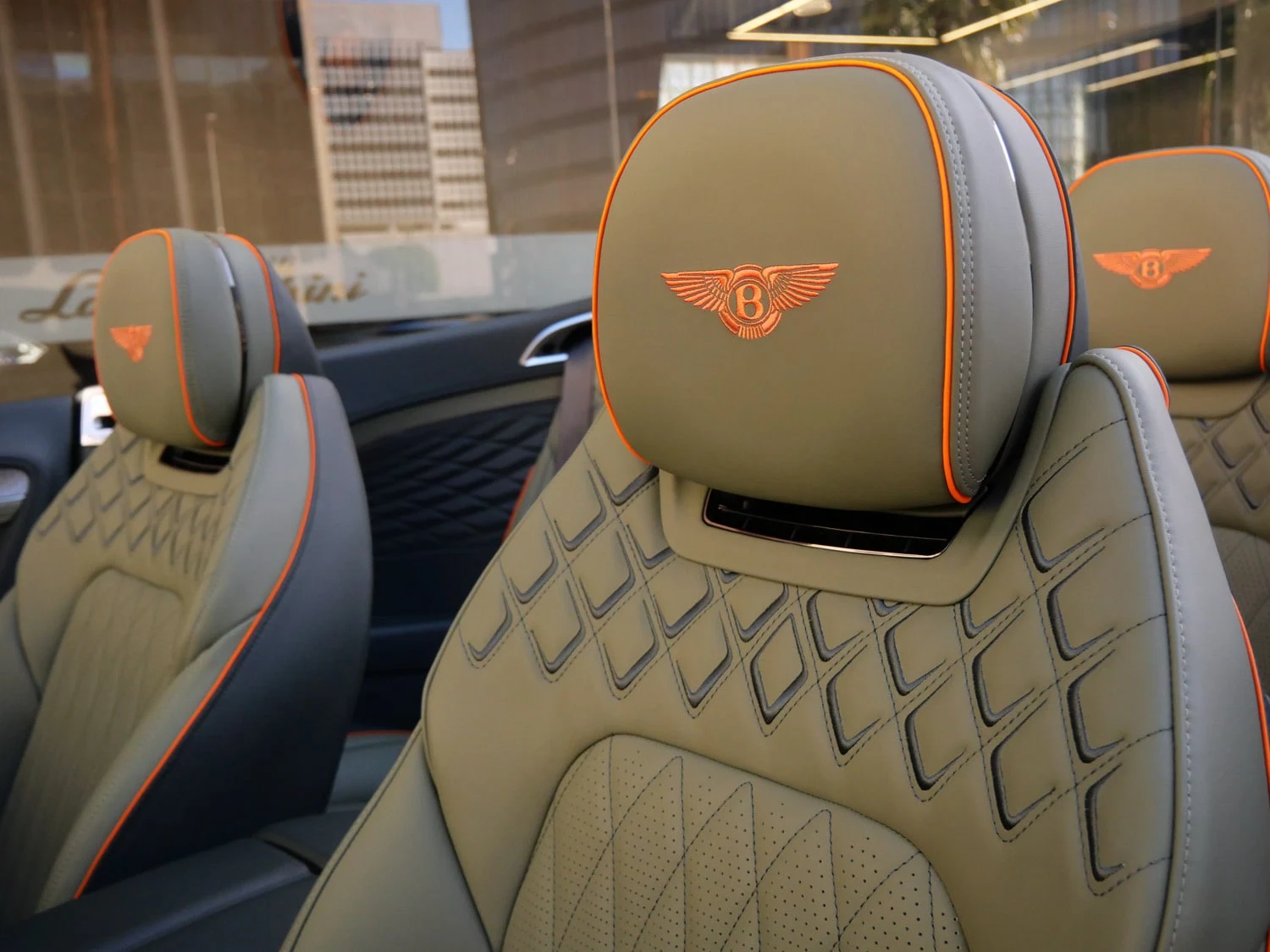 2026 Bentley Continental GTC Azure interior, seats, Cumbrian Green