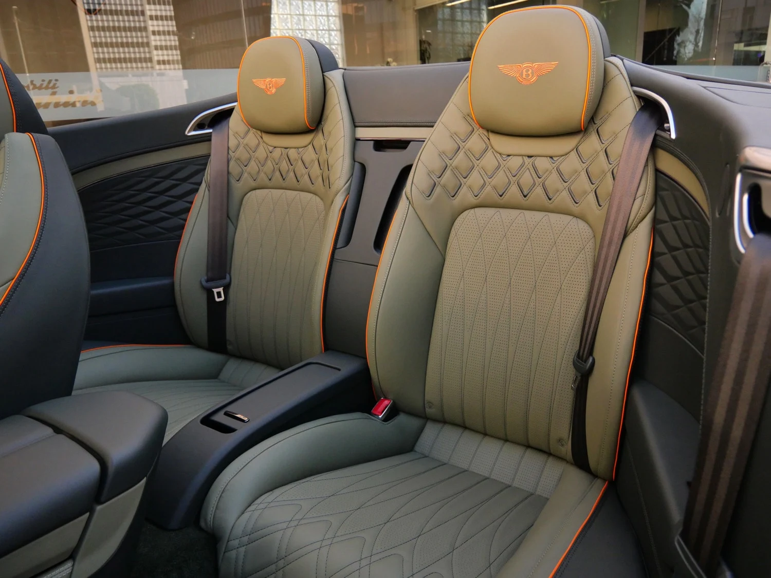 2026 Bentley Continental GTC Azure interior, seats, Cumbrian Green
