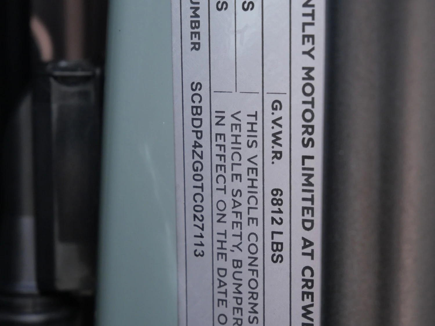 2026 Bentley Continental GTC Azure, documents and keys