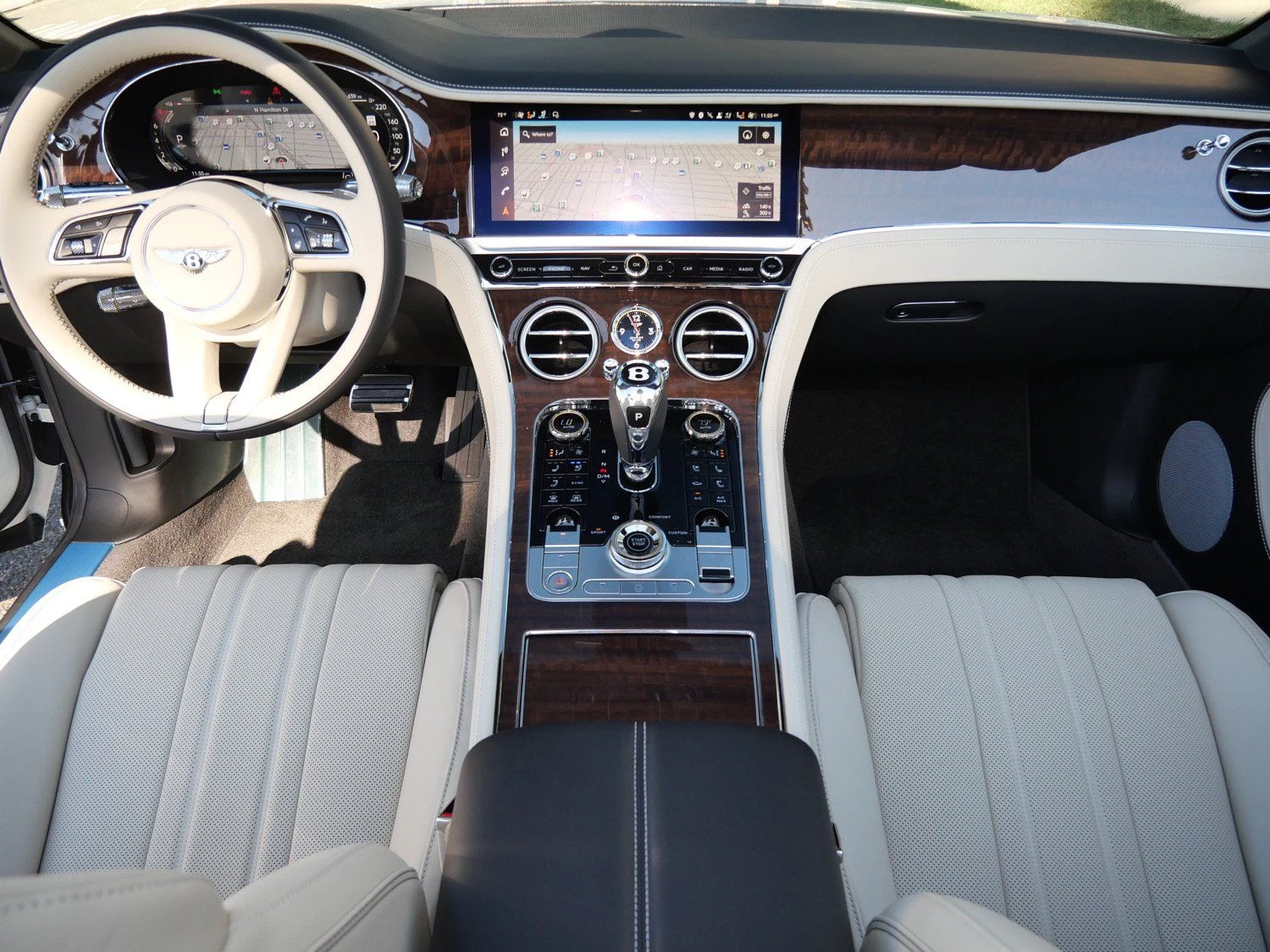 2026 Bentley Continental GTC interior, dashboard, Linen