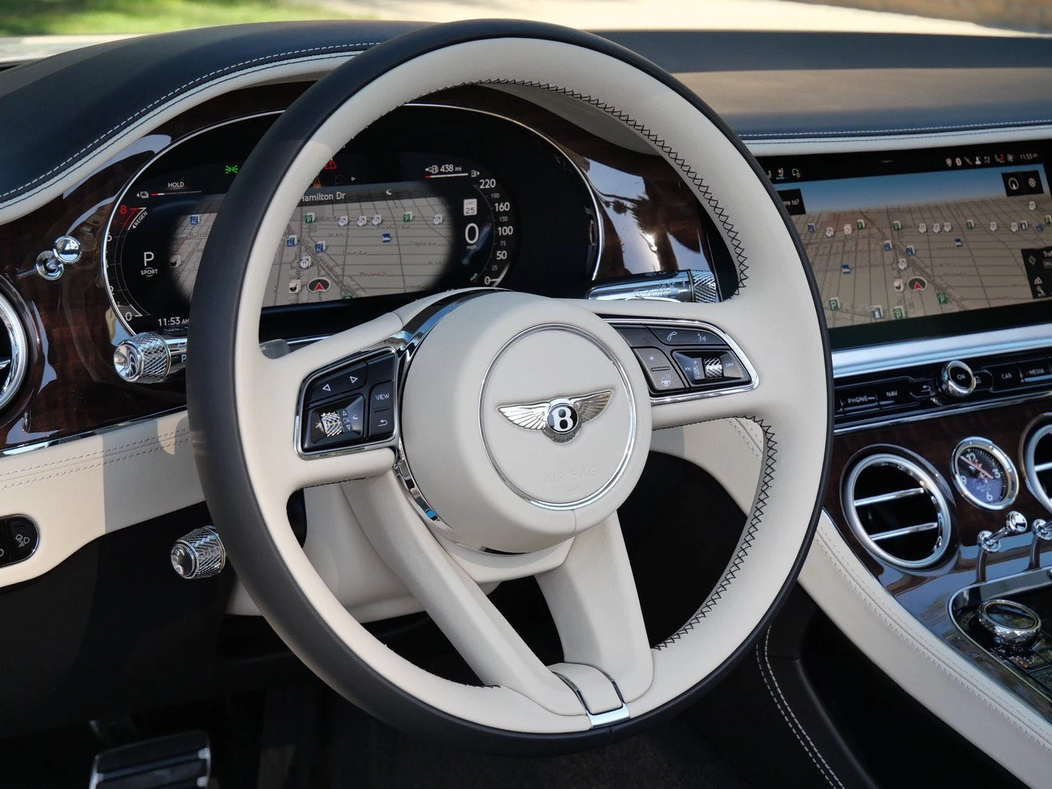 2026 Bentley Continental GTC interior, Linen