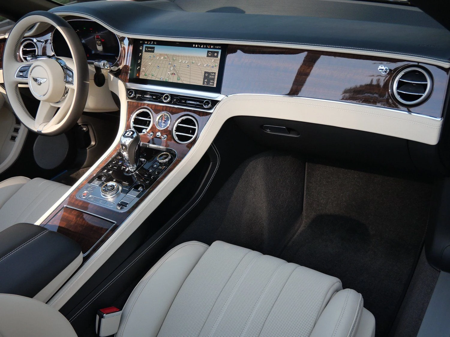 2026 Bentley Continental GTC interior, dashboard, Linen