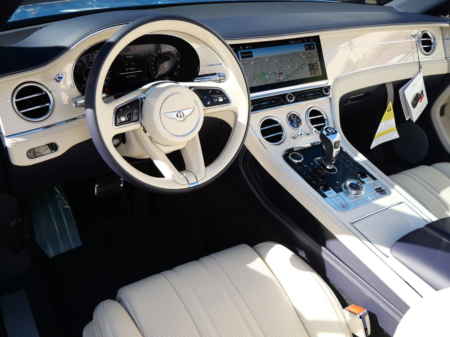 2026 Bentley Continental GTC interior, dashboard, Linen