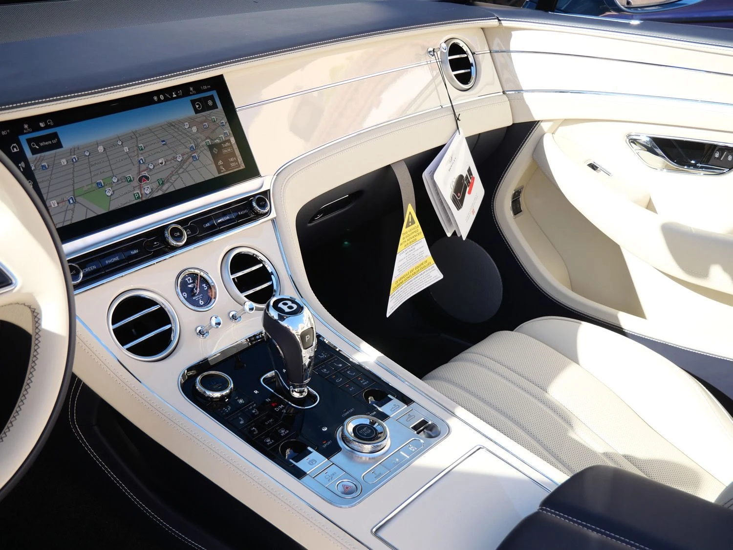 2026 Bentley Continental GTC interior, dashboard, Linen