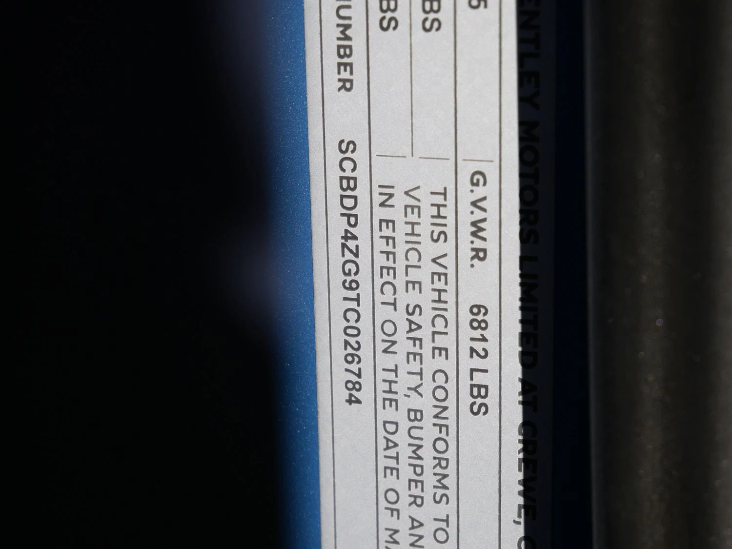 2026 Bentley Continental GTC interior, door sill, Linen
