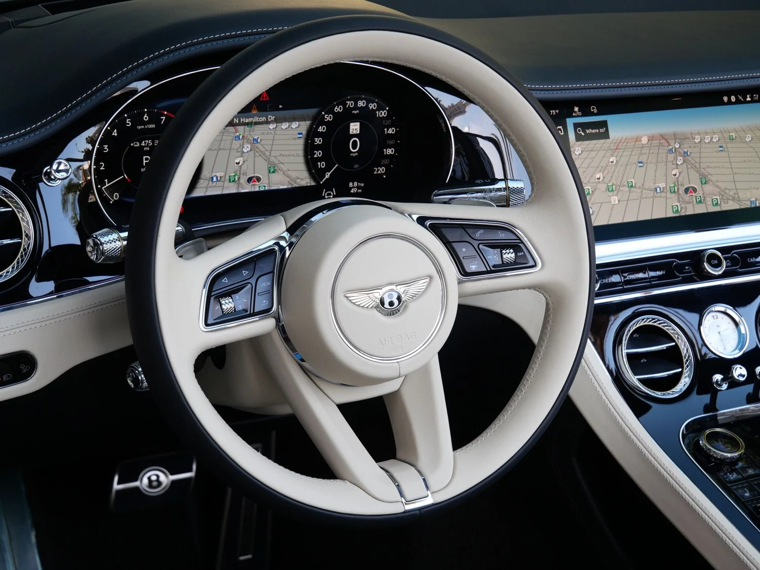 2026 Bentley Continental GTC Mulliner interior, Linen