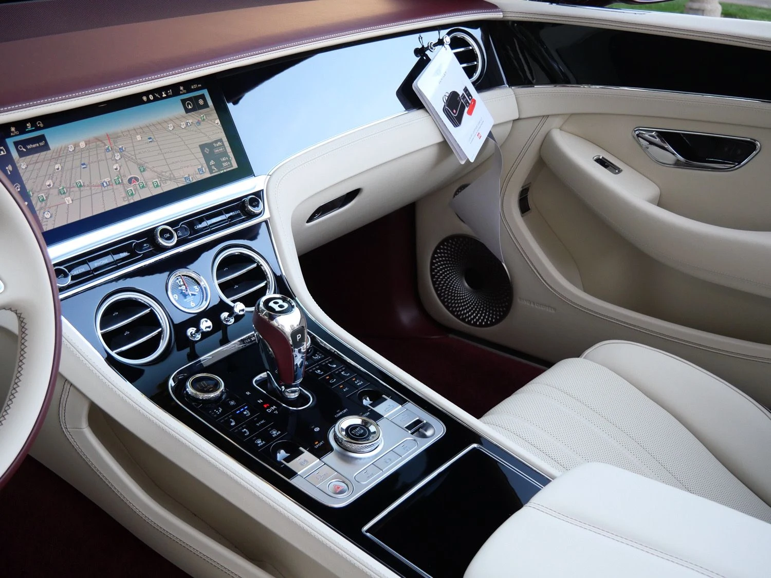 2026 Bentley Continental GTC interior, dashboard, Linen