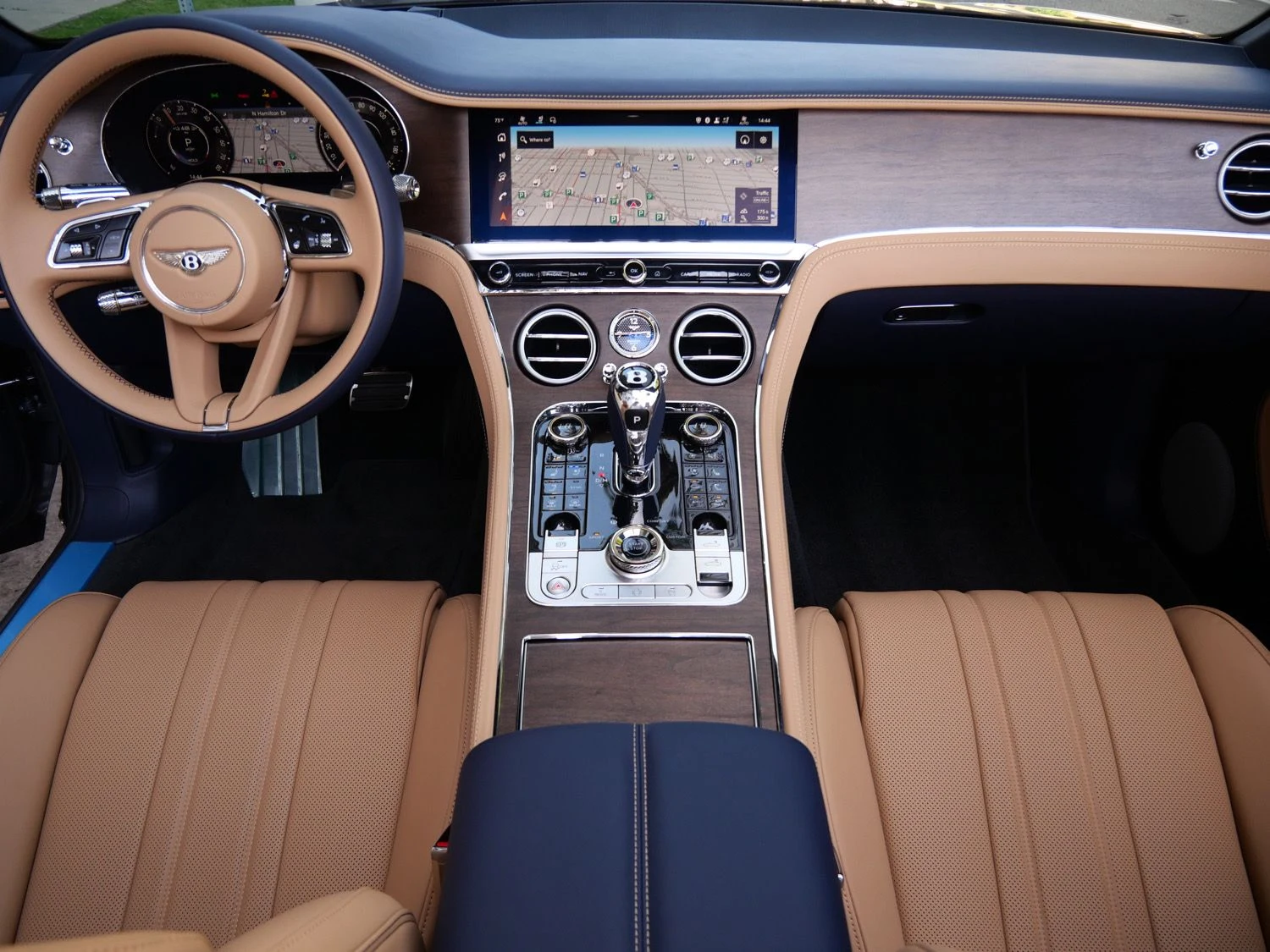 2026 Bentley Continental GTC interior, dashboard, Camel