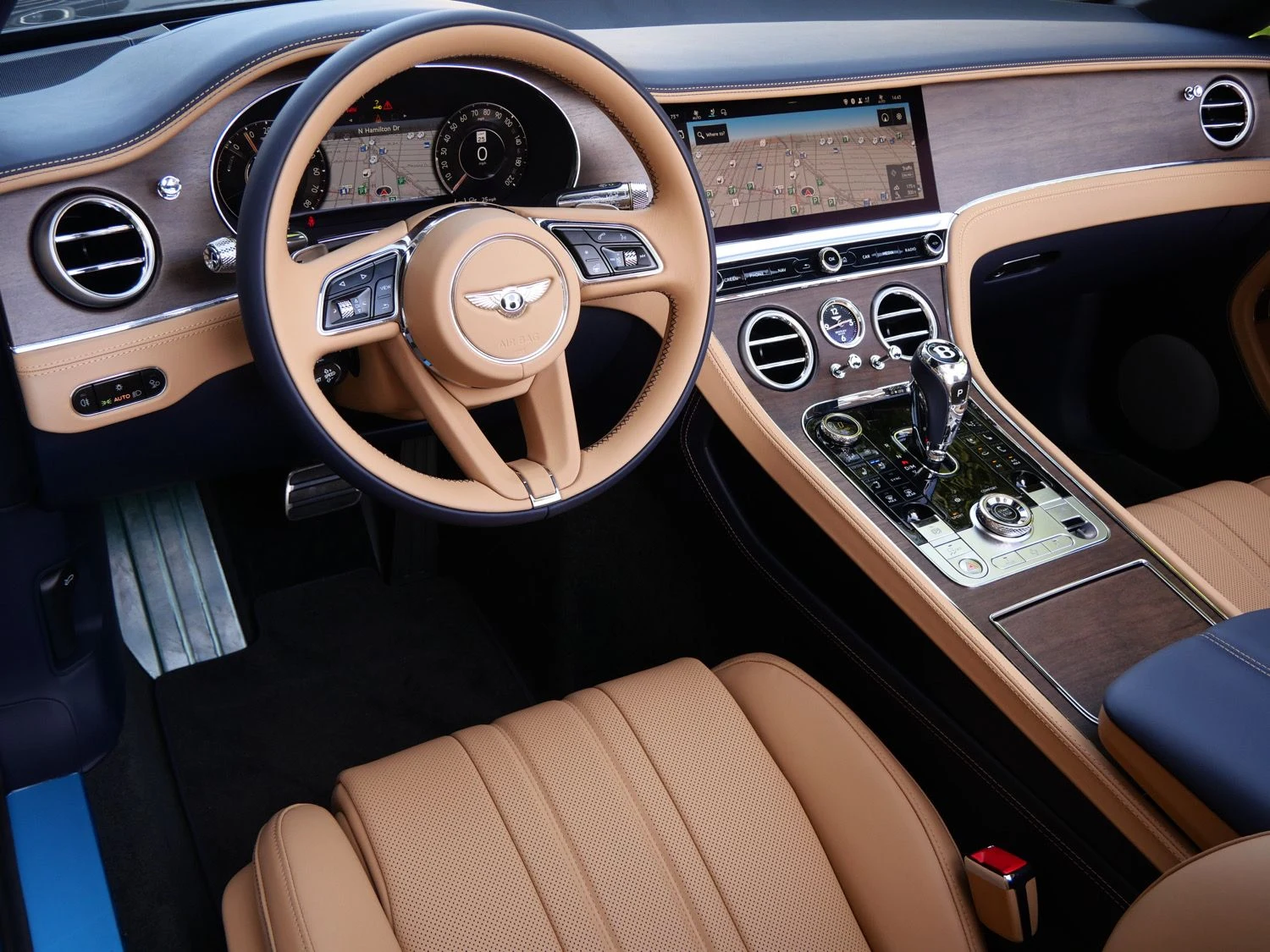 2026 Bentley Continental GTC interior, dashboard, Camel