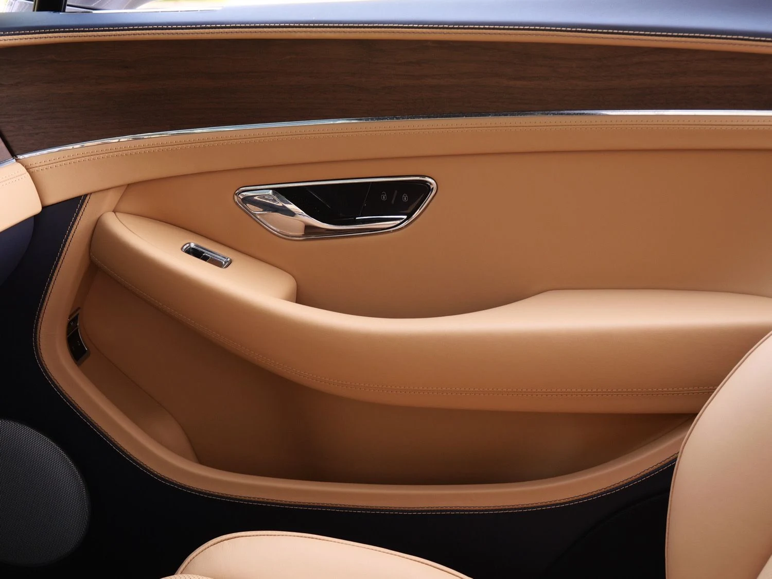 2026 Bentley Continental GTC interior, door panel, Camel