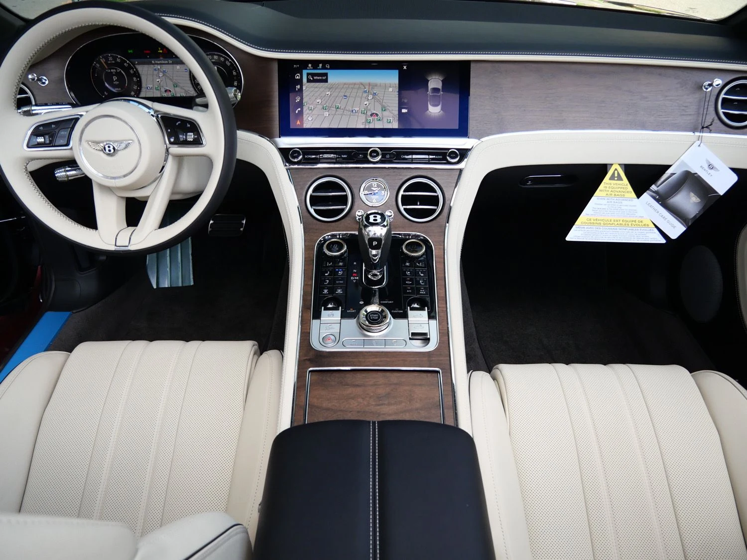2026 Bentley Continental GTC interior, dashboard, Linen