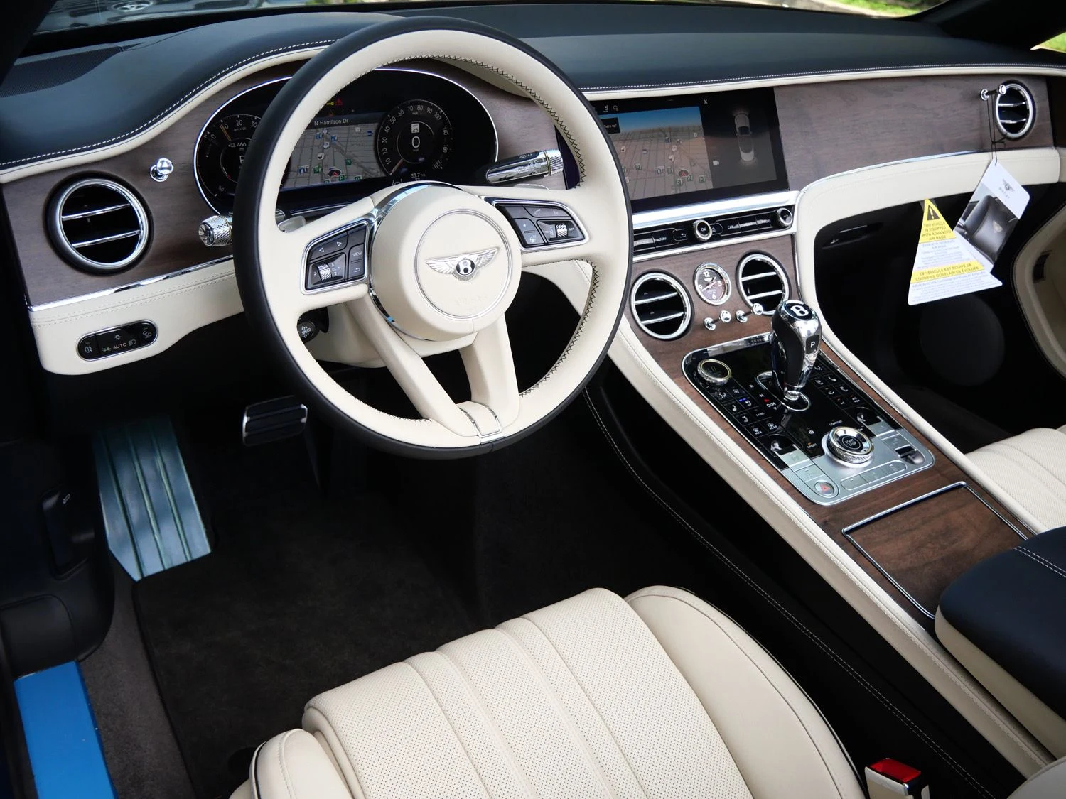 2026 Bentley Continental GTC interior, dashboard, Linen