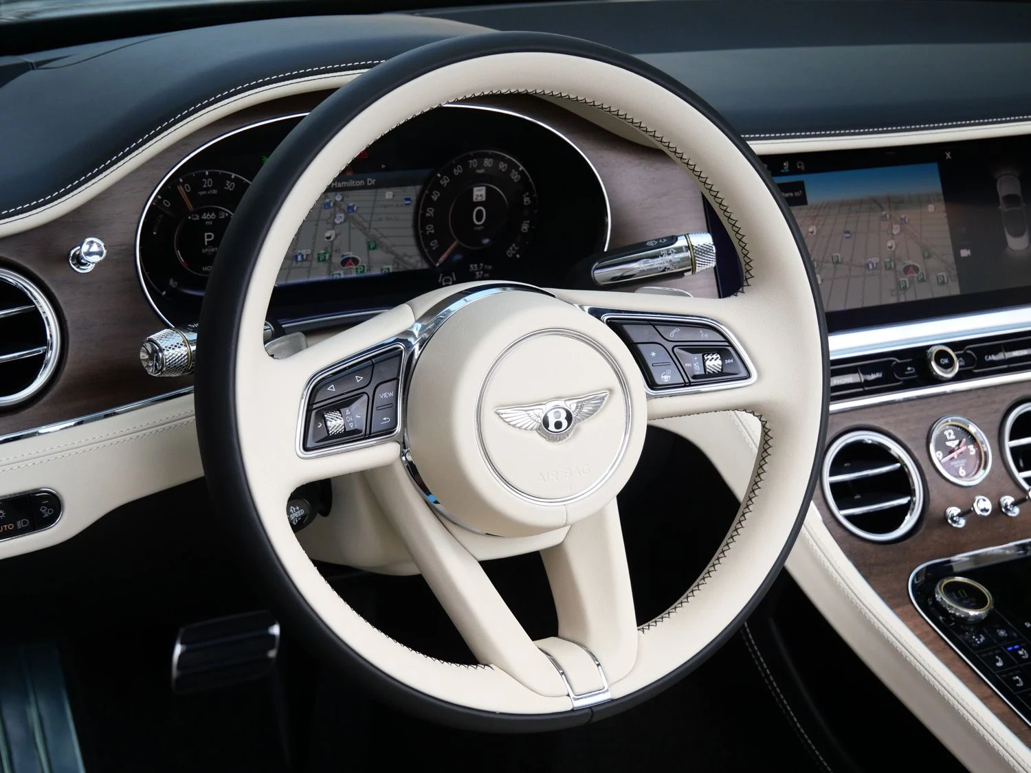 2026 Bentley Continental GTC interior, Linen