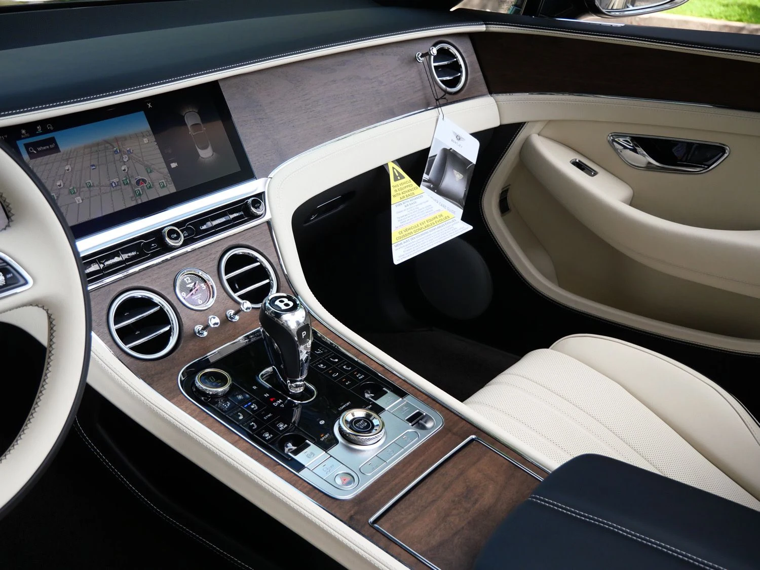2026 Bentley Continental GTC interior, dashboard, Linen