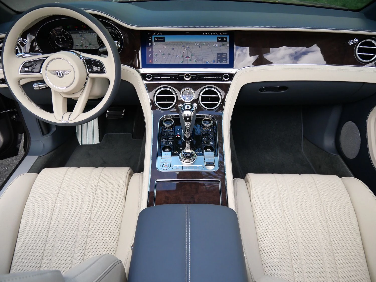 2026 Bentley Continental GTC interior, dashboard, Linen
