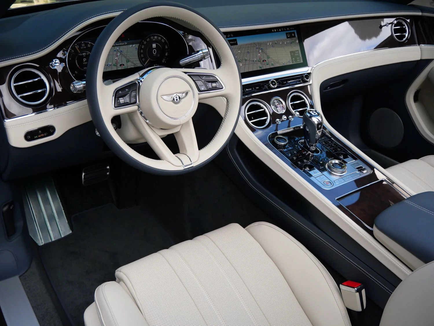 2026 Bentley Continental GTC interior, dashboard, Linen