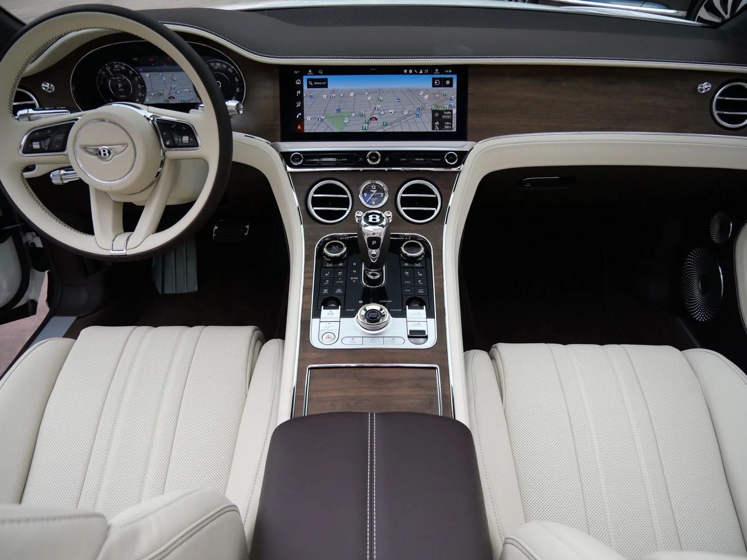 2026 Bentley Continental GTC interior, Linen
