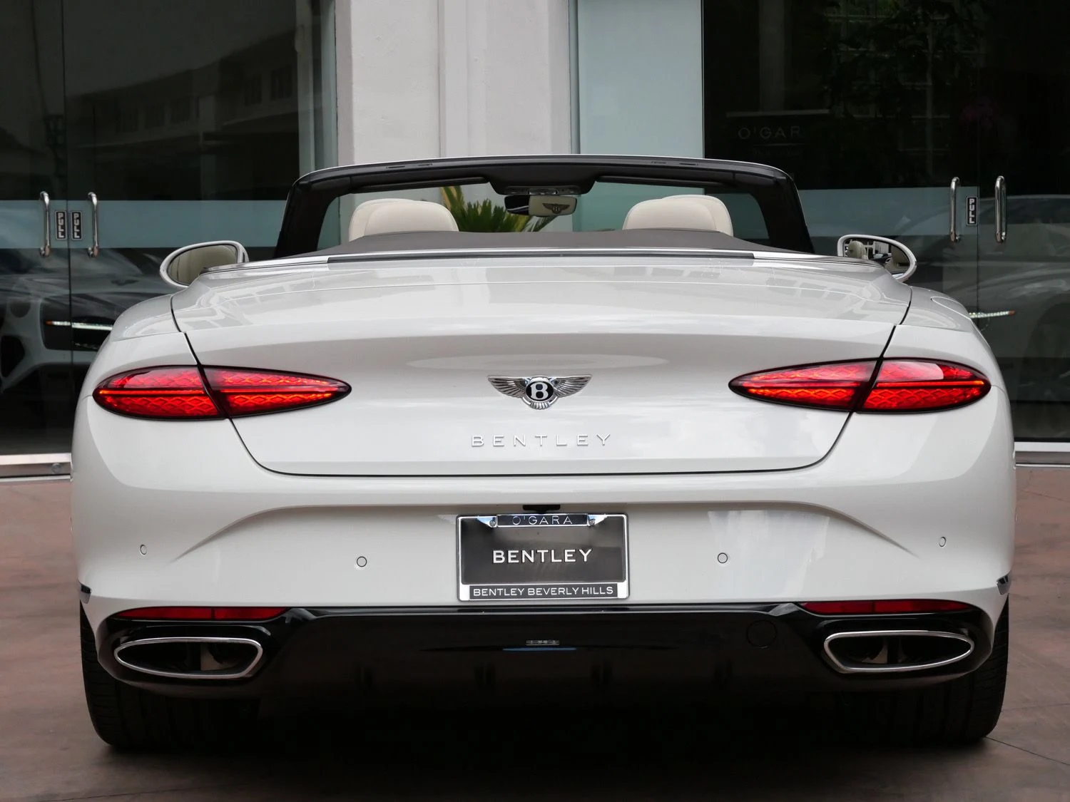 2026 Bentley Continental GTC, rear three-quarter view, White
