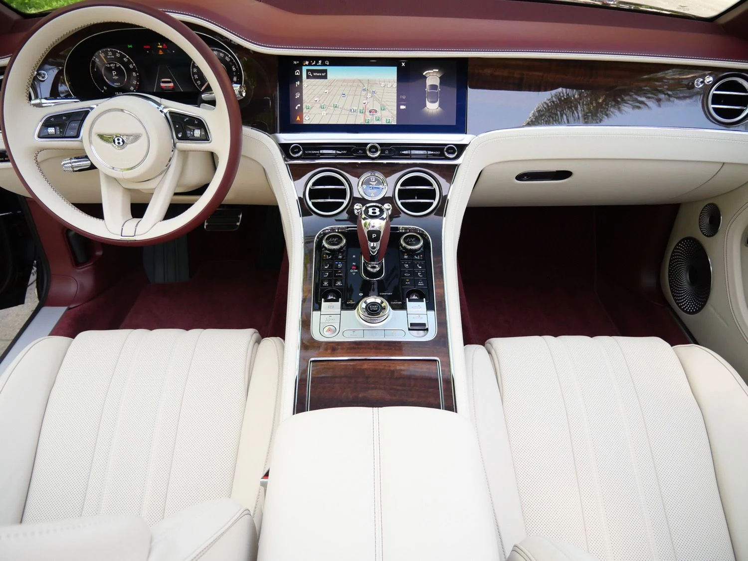 2026 Bentley Continental GTC interior, dashboard, Linen