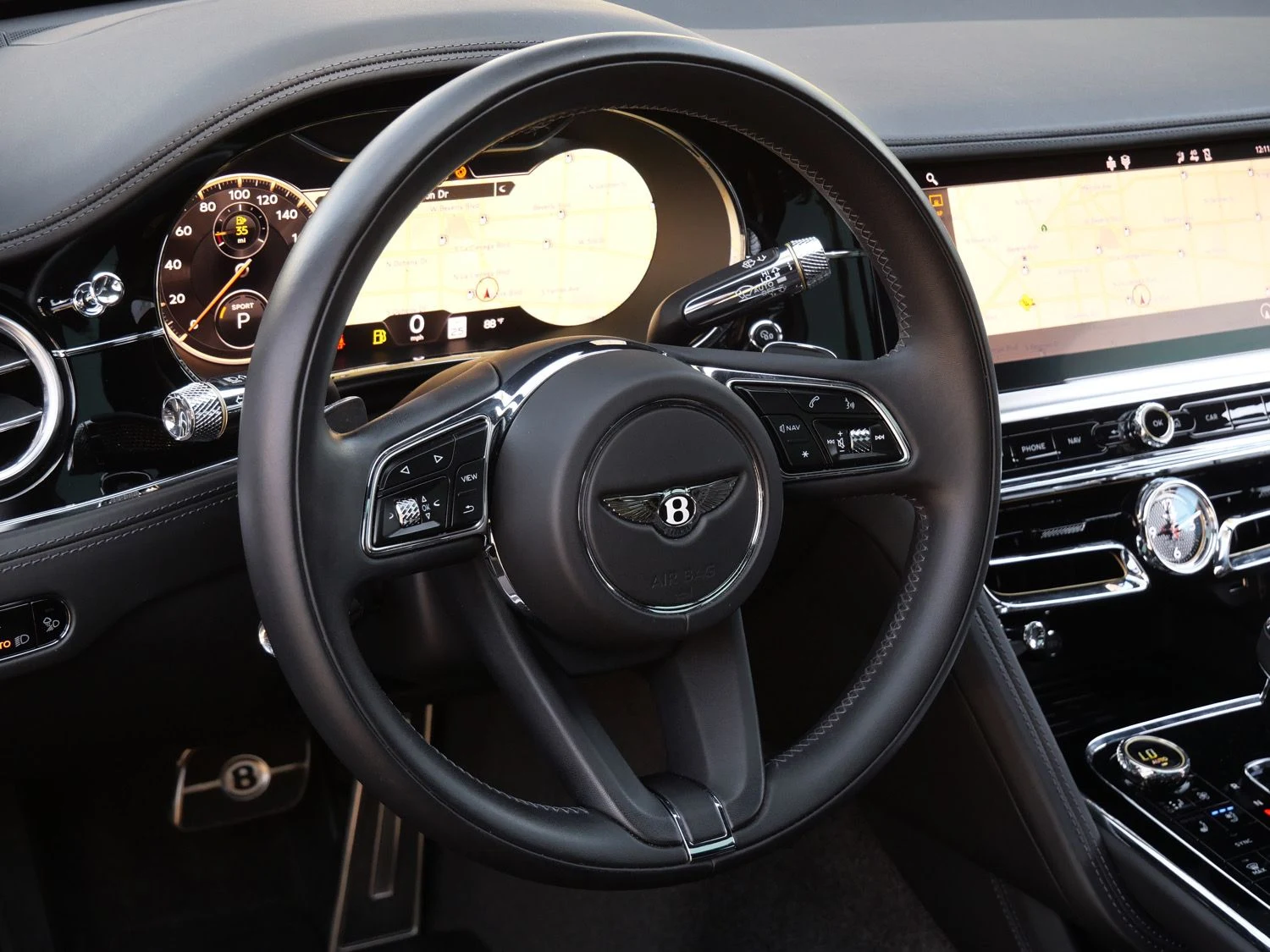 2022 Bentley Flying Spur W12 interior, Beluga