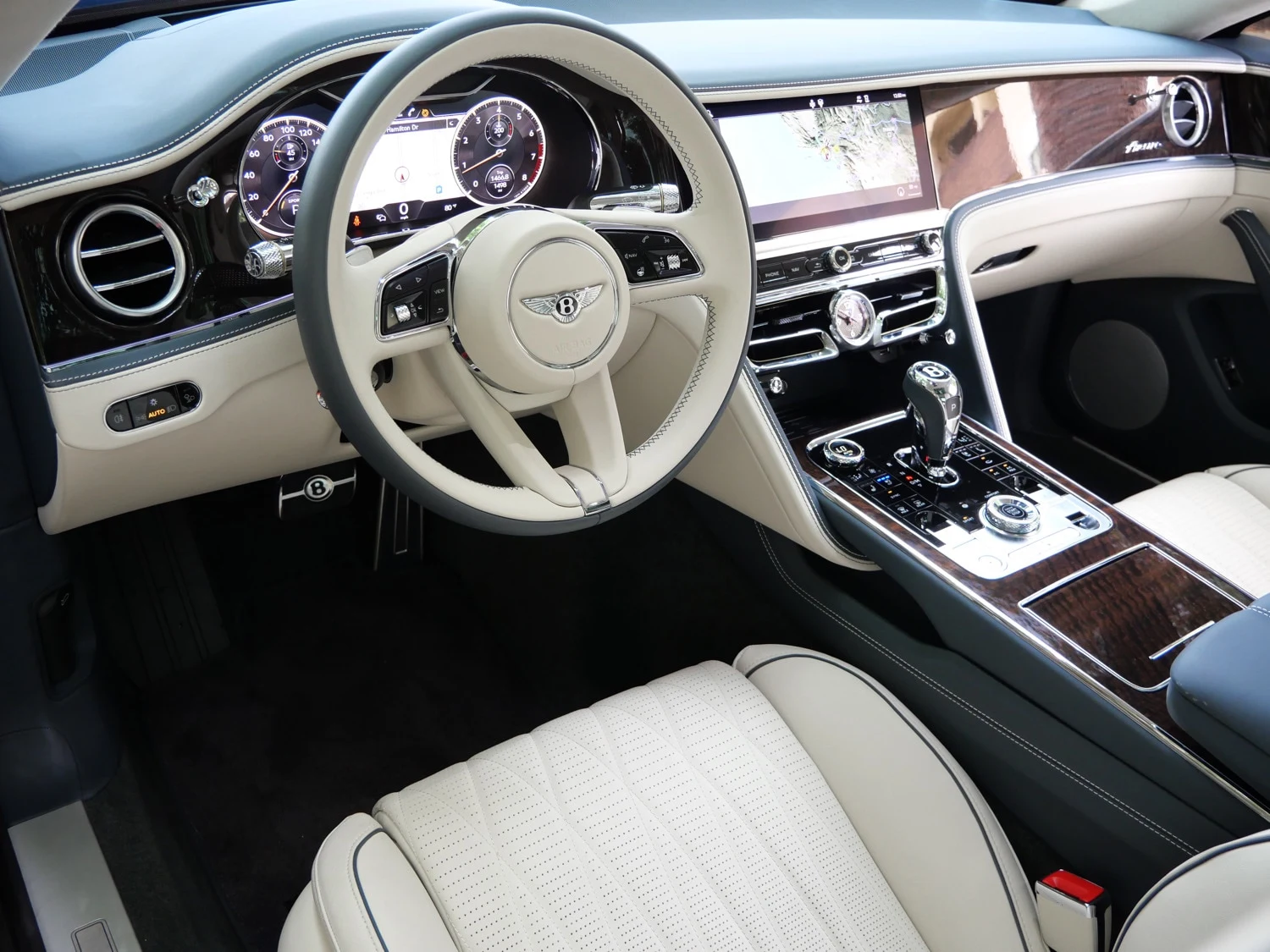 2023 Bentley Flying Spur Azure interior, dashboard, Linen