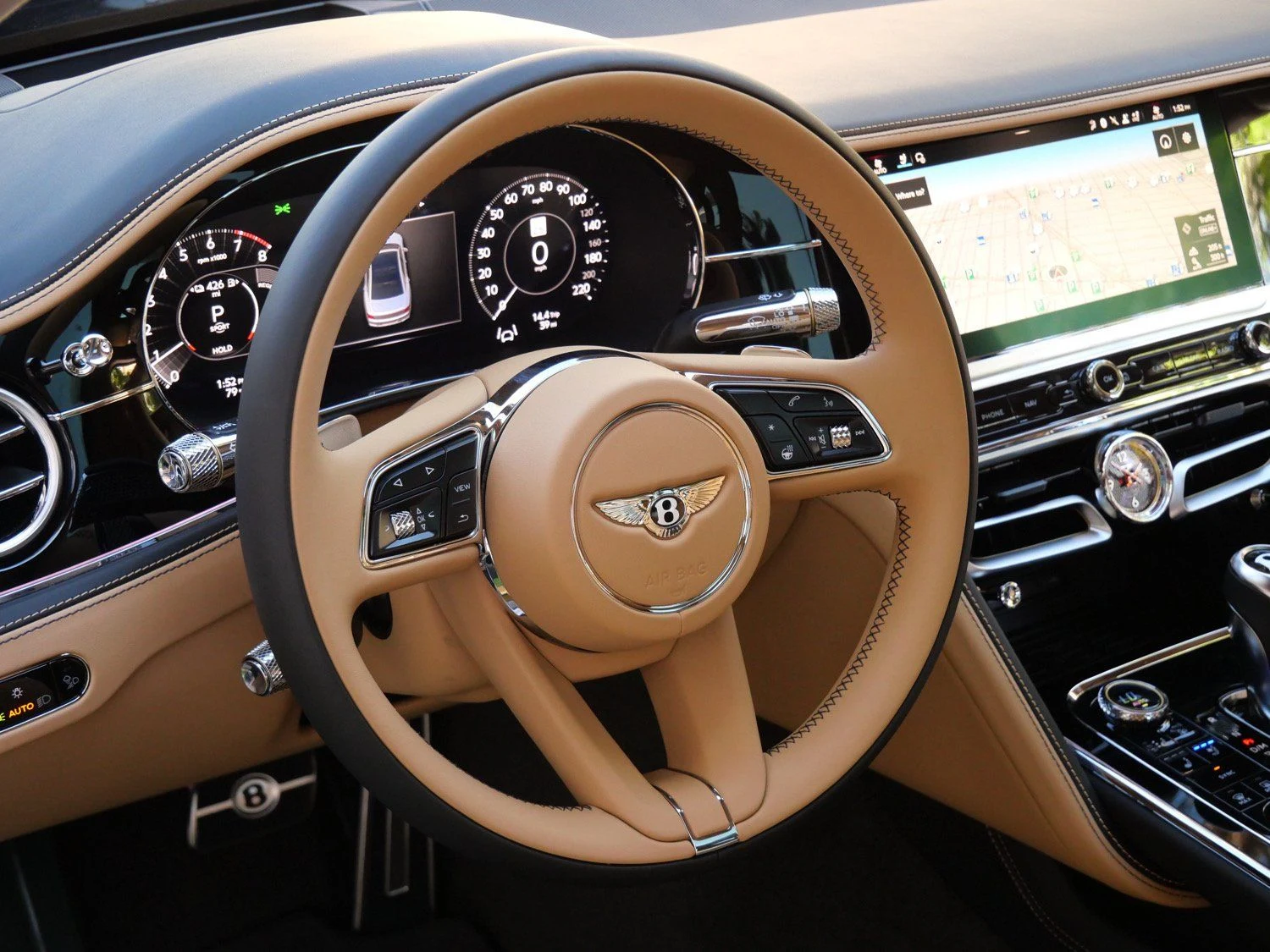 2026 Bentley Flying Spur Azure interior, Camel