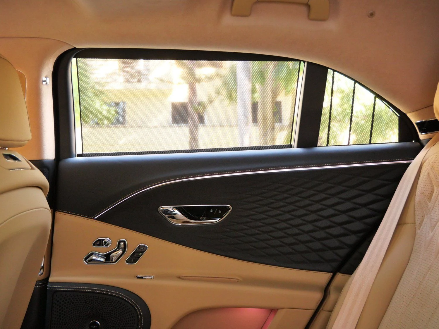 2026 Bentley Flying Spur Azure interior, door panel, Camel