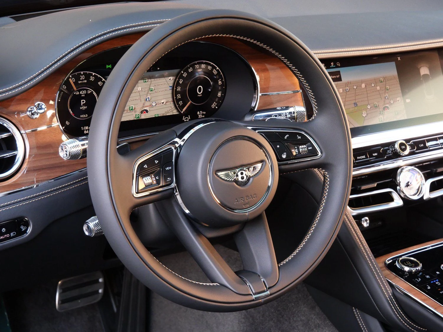 2026 Bentley Flying Spur interior, Beluga