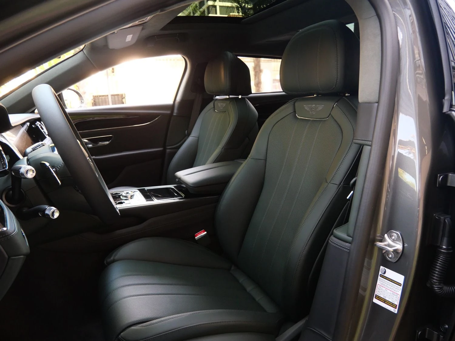 2026 Bentley Flying Spur interior, seats, Cumbrian Green