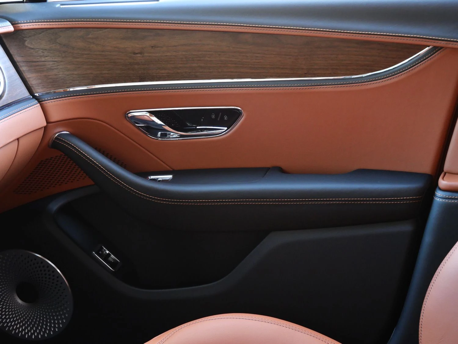 2026 Bentley Flying Spur interior, door panel, Saddle