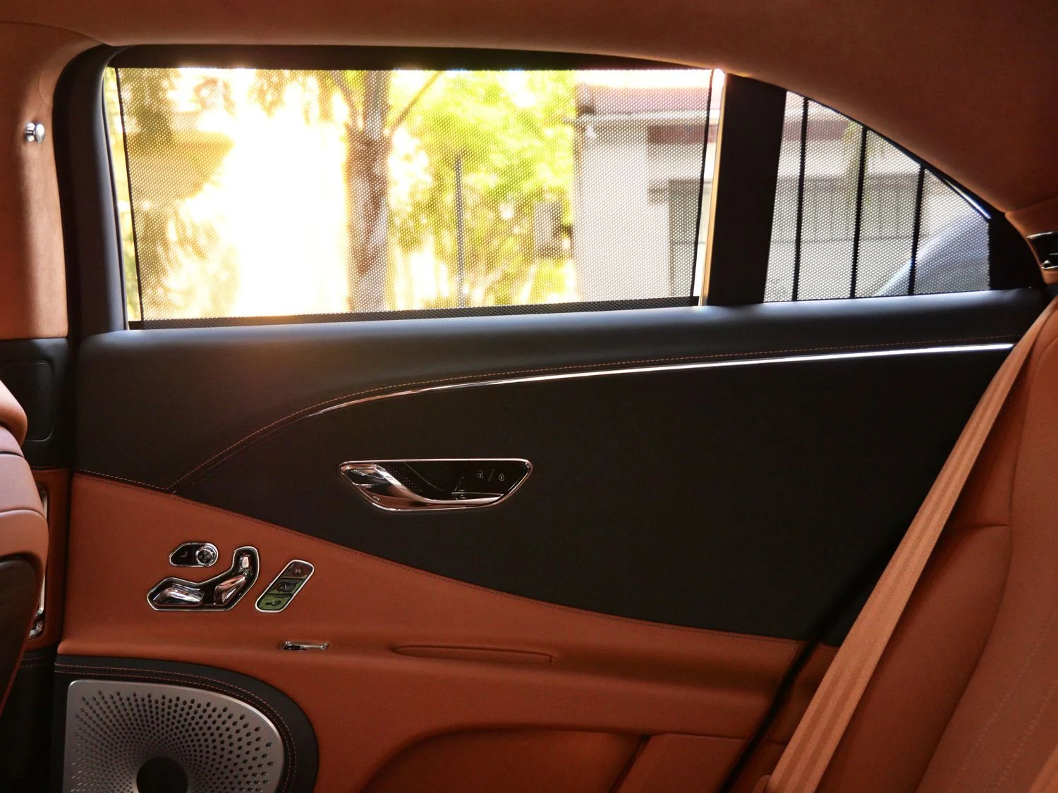 2026 Bentley Flying Spur interior, door panel, Saddle