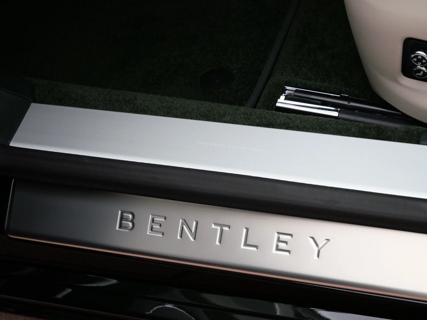 2026 Bentley Flying Spur interior, door sill, Portland