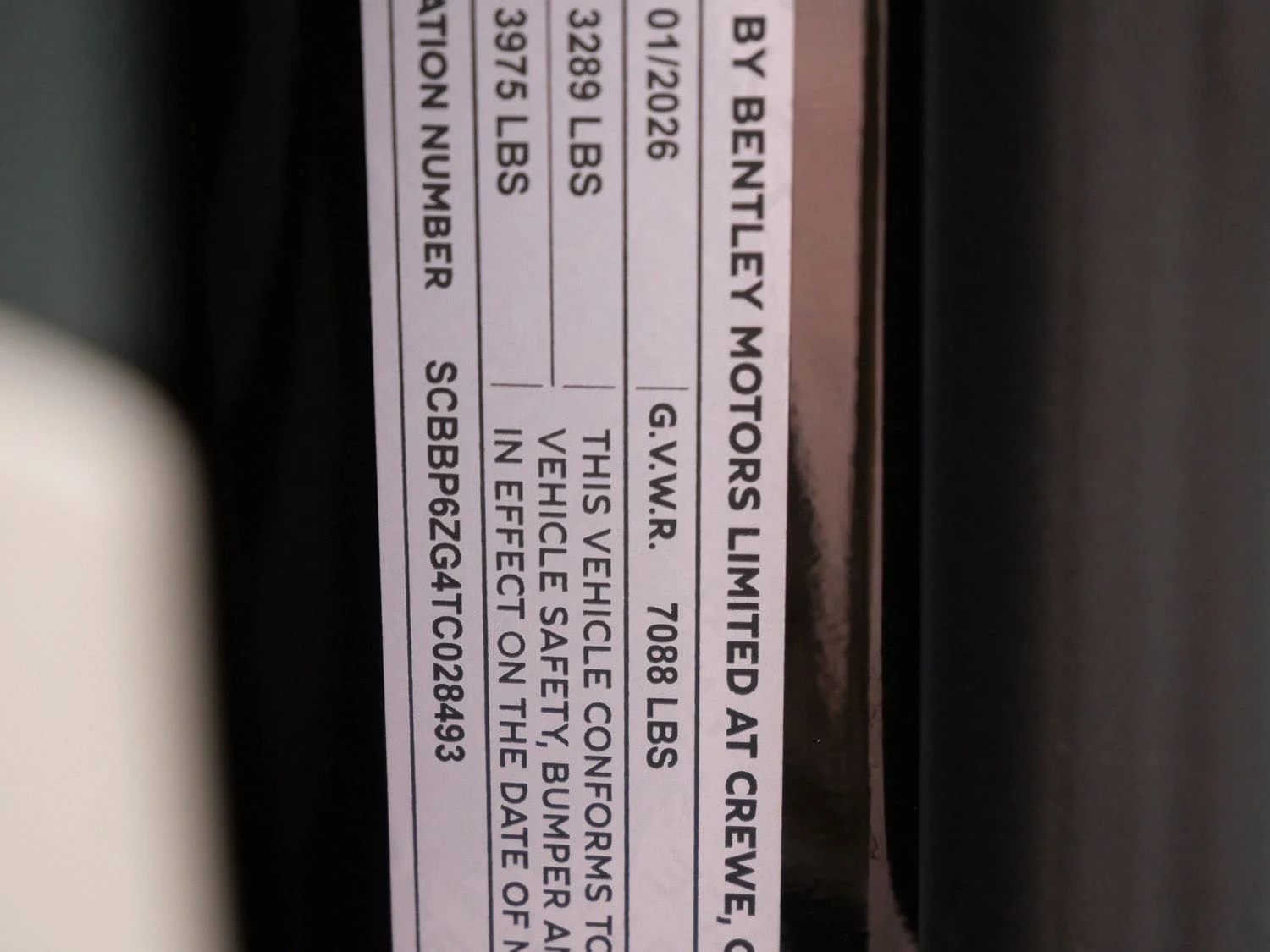 2026 Bentley Flying Spur, documents and keys