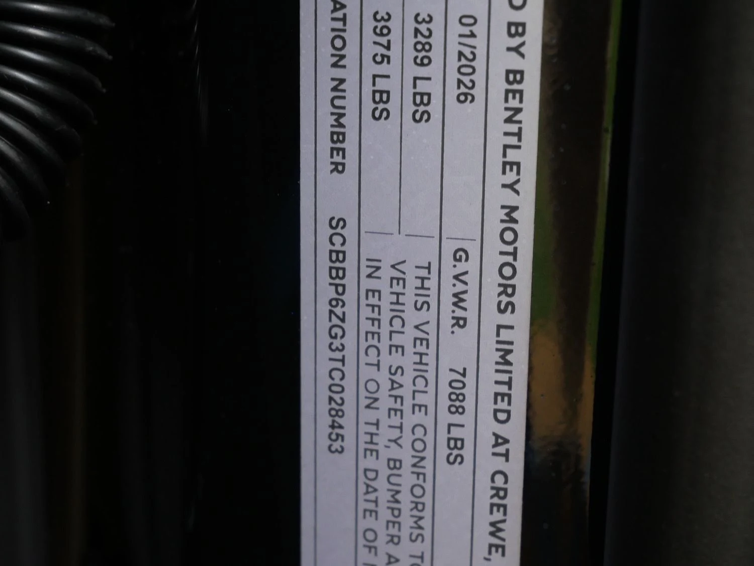 2026 Bentley Flying Spur, documents and keys