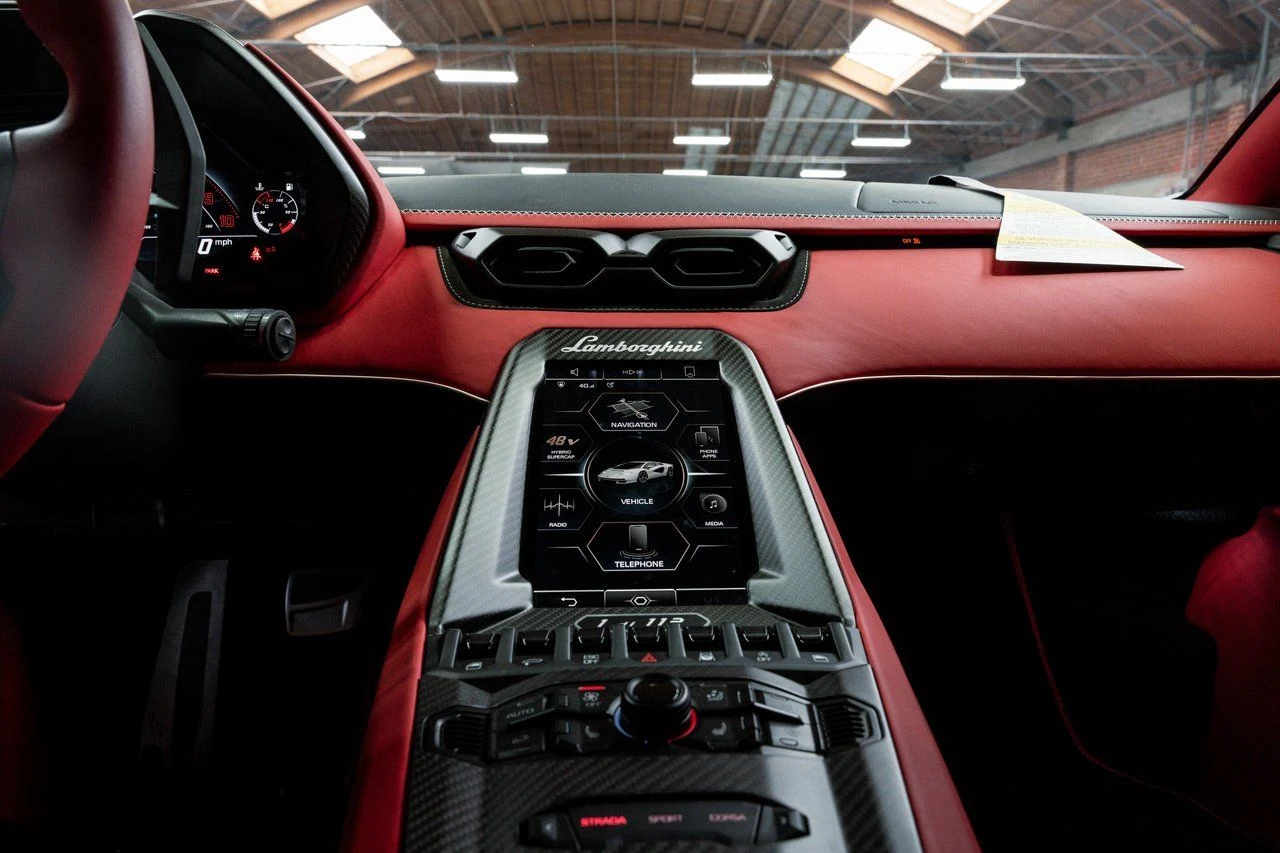 2022 Lamborghini Countach LPI 800-4 interior, dashboard, Nero Ade