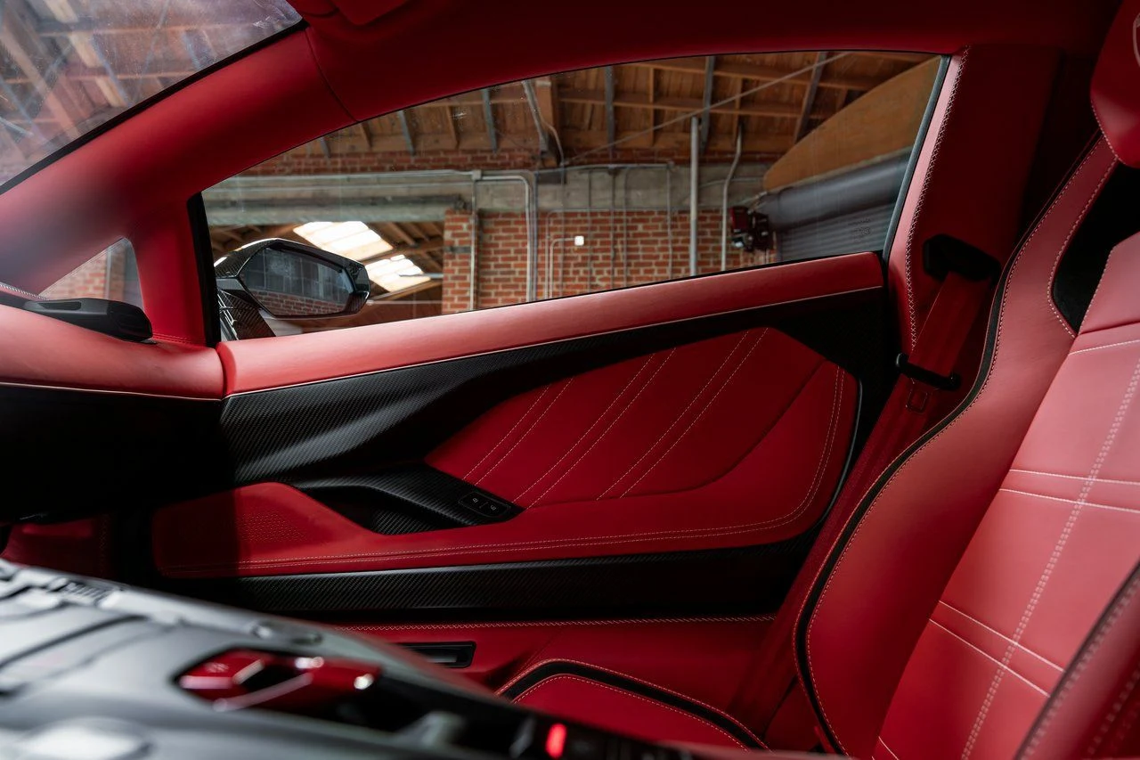 2022 Lamborghini Countach LPI 800-4 interior, door panel, Nero Ade