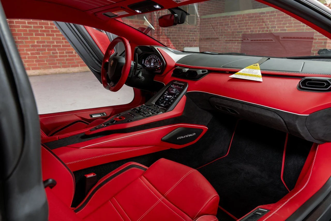2022 Lamborghini Countach LPI 800-4 interior, Nero Ade