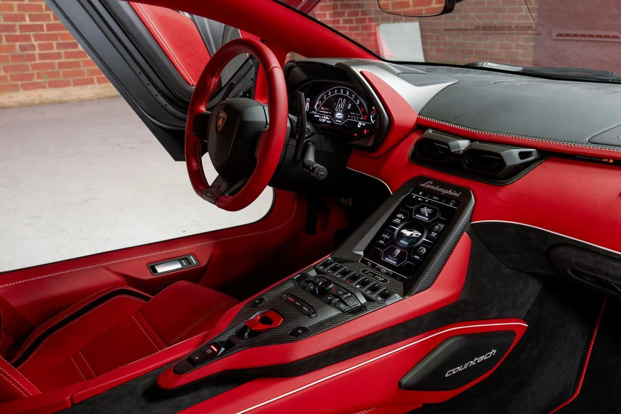 2022 Lamborghini Countach LPI 800-4 interior, Nero Ade