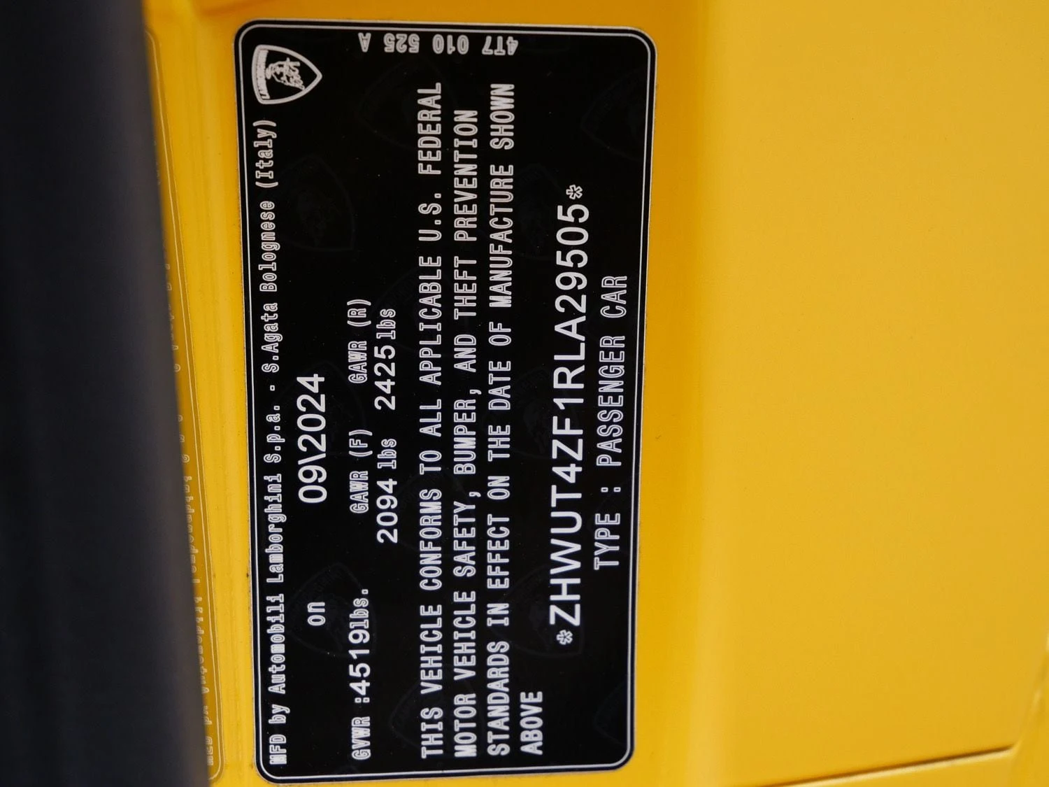 2024 Lamborghini Huracán EVO Spyder for sale, exterior, Yellow