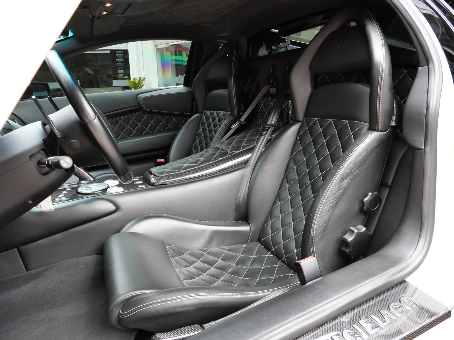 2009 Lamborghini Murciélago LP640 interior, seats, Nero Perseus