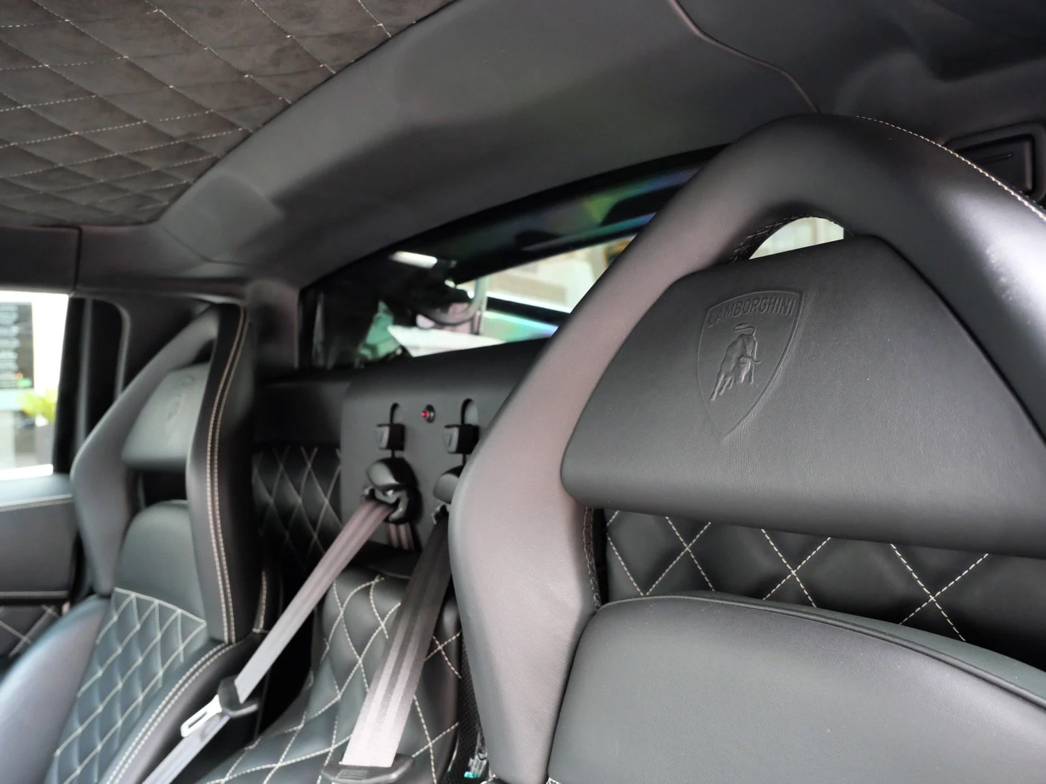 2009 Lamborghini Murciélago LP640 interior, Nero Perseus