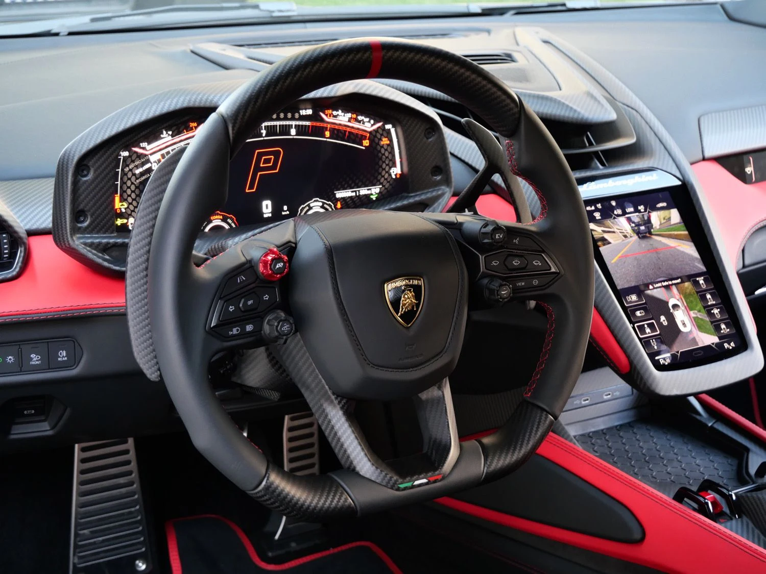 2024 Lamborghini Revuelto interior, Nero Ade