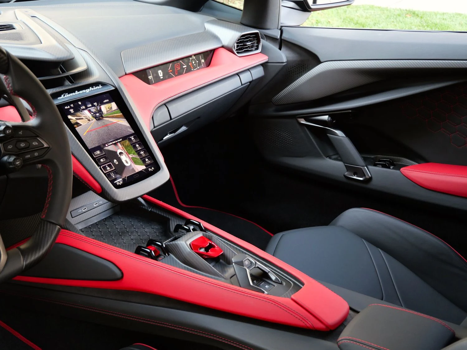 2024 Lamborghini Revuelto interior, Nero Ade